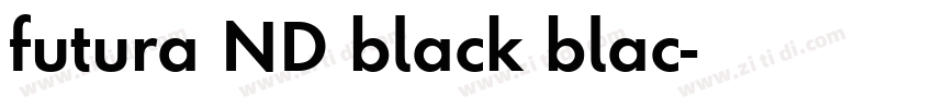 futura ND black blac字体转换